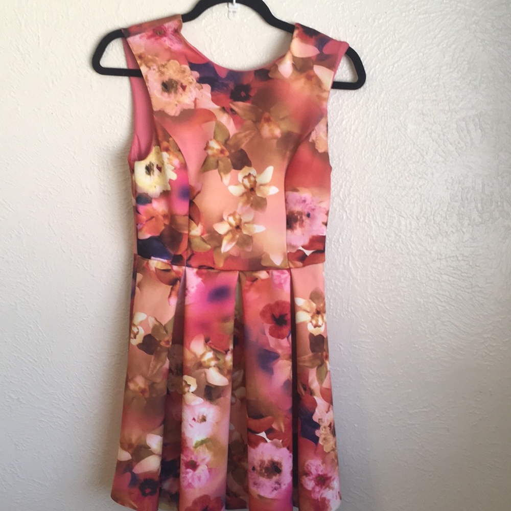 Floral scuba dress